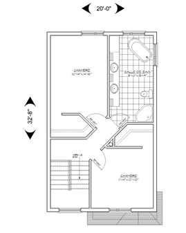 Plan #0001I - Deuxième étage