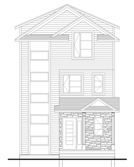 Plan #0001I - Facade