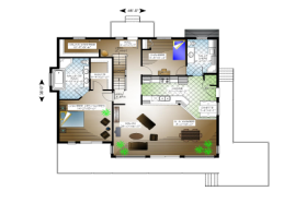 Plan #00034 - Rez-de-chausse