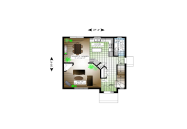 Plan #00107 - Rez-de-chausse