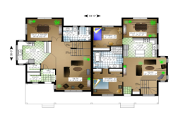 Plan #00115 - Rez-de-chausse