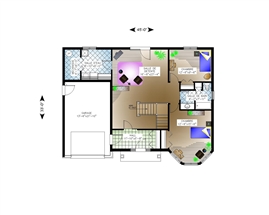 Plan #00121 - Rez-de-chausse