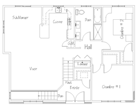 Plan #20003 - Rez-de-chausse